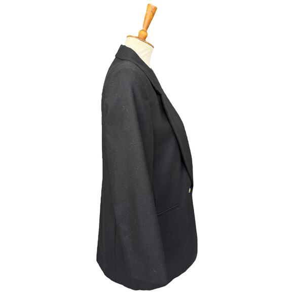 Vintage Preppy Quiet Luxury Workwear Harve Benard Black Wool Blazer - Picture 3 of 7